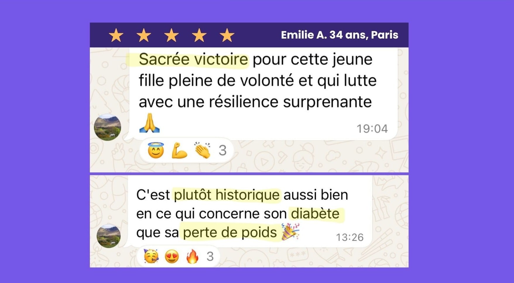 Témoignage Émilie sur les résultats clients