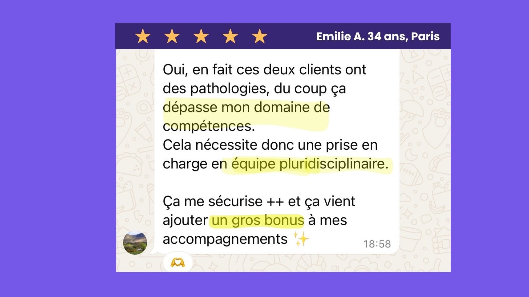 Témoignage Émilie sur les cas complexes